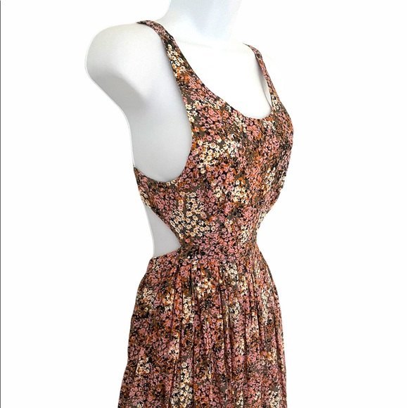 SomeDays Lovin Floral Tie Back Mini Dress XS - Picture 2 of 5